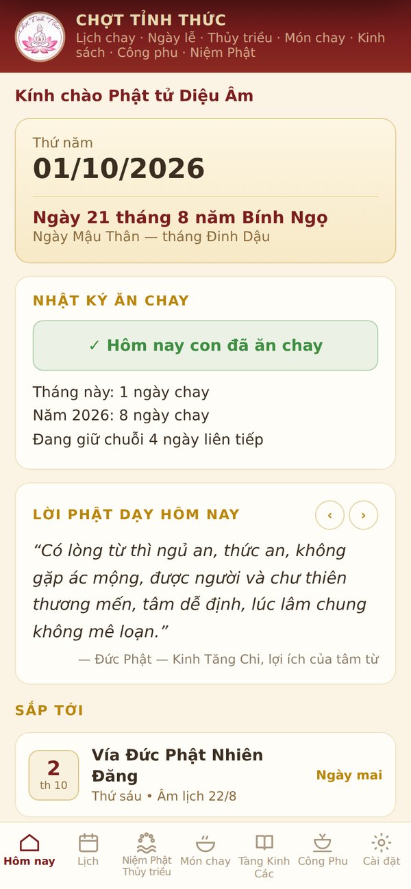 Màn hình Hôm nay