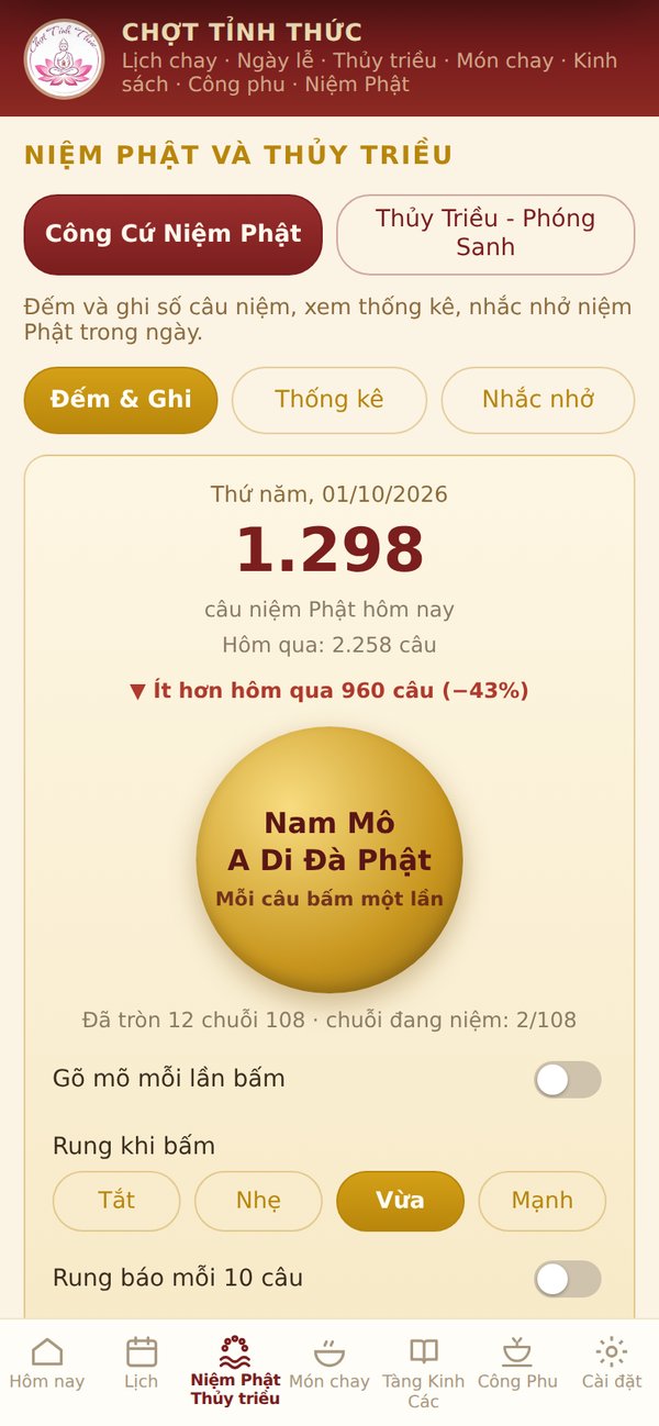 Màn hình Niệm Phật